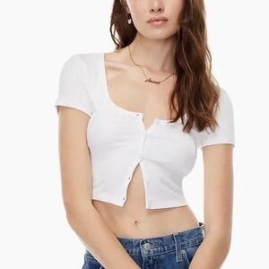 Aritzia Sunday Best Holly Cropped Top
